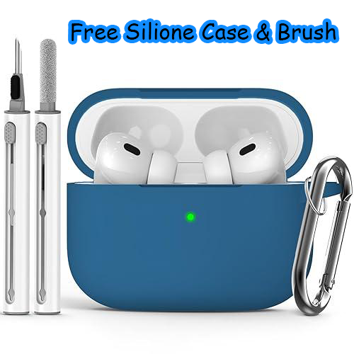 AirPods Pro Wireless Earbuds Bluetooth 5.0, Super Sound Bass, Charging Case and Extra Ear-Buds, Pop-Up Feature Compatible with All Devices