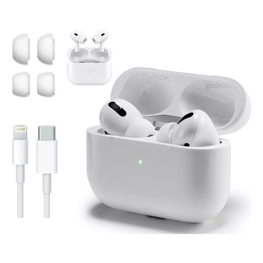 AirPods Pro Wireless Earbuds Bluetooth 5.0, Super Sound Bass, Charging Case and Extra Ear-Buds, Pop-Up Feature Compatible with All Devices